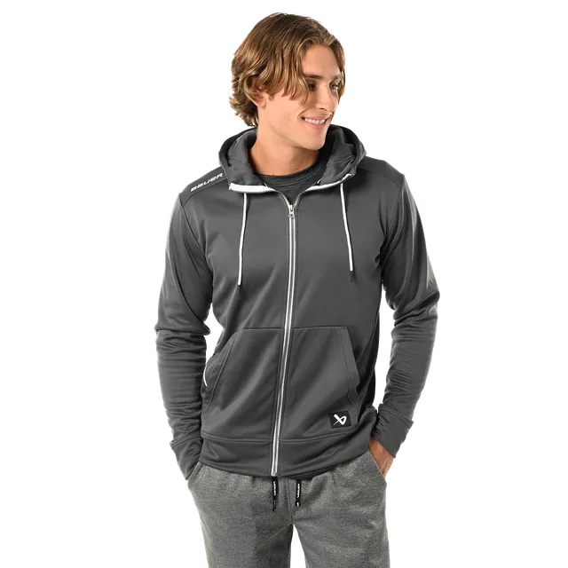bauer-team-fleece-zip-hoodie-senior-felpa-con-zip-da-hockey image 1