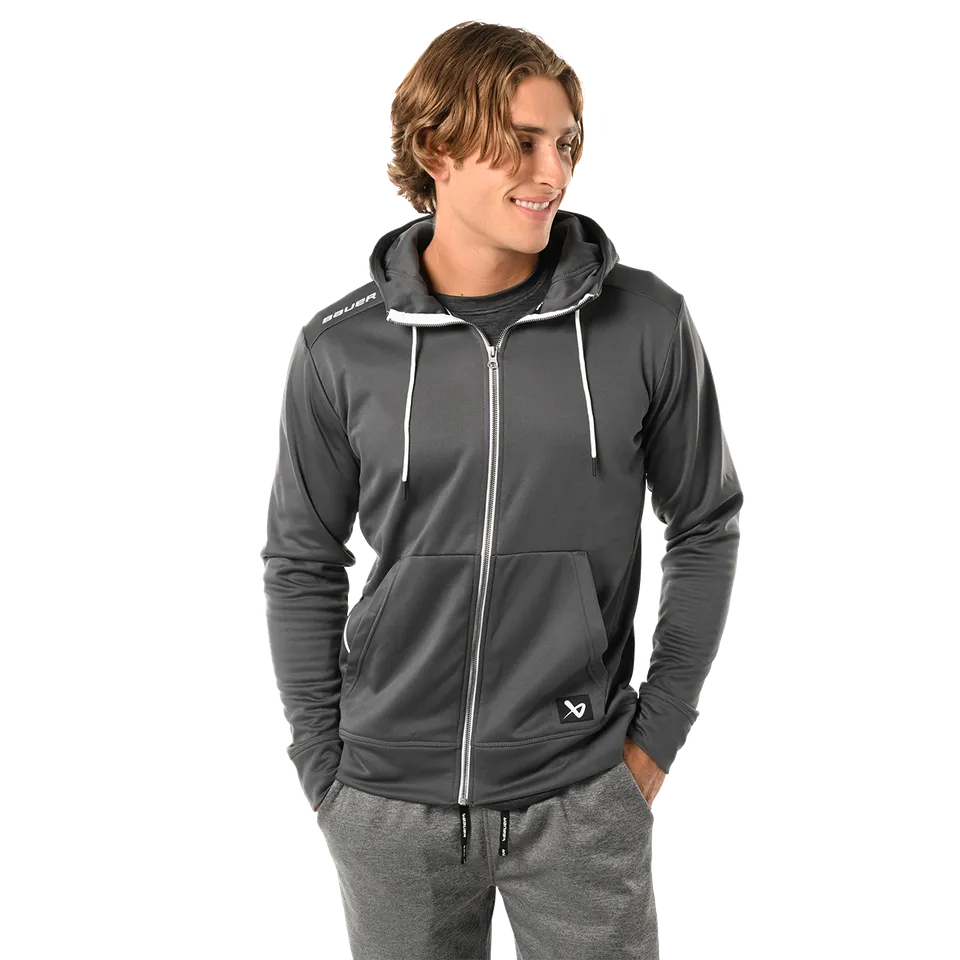 bauer-team-fleece-zip-hoodie-senior-felpa-con-zip-da-hockey image 1