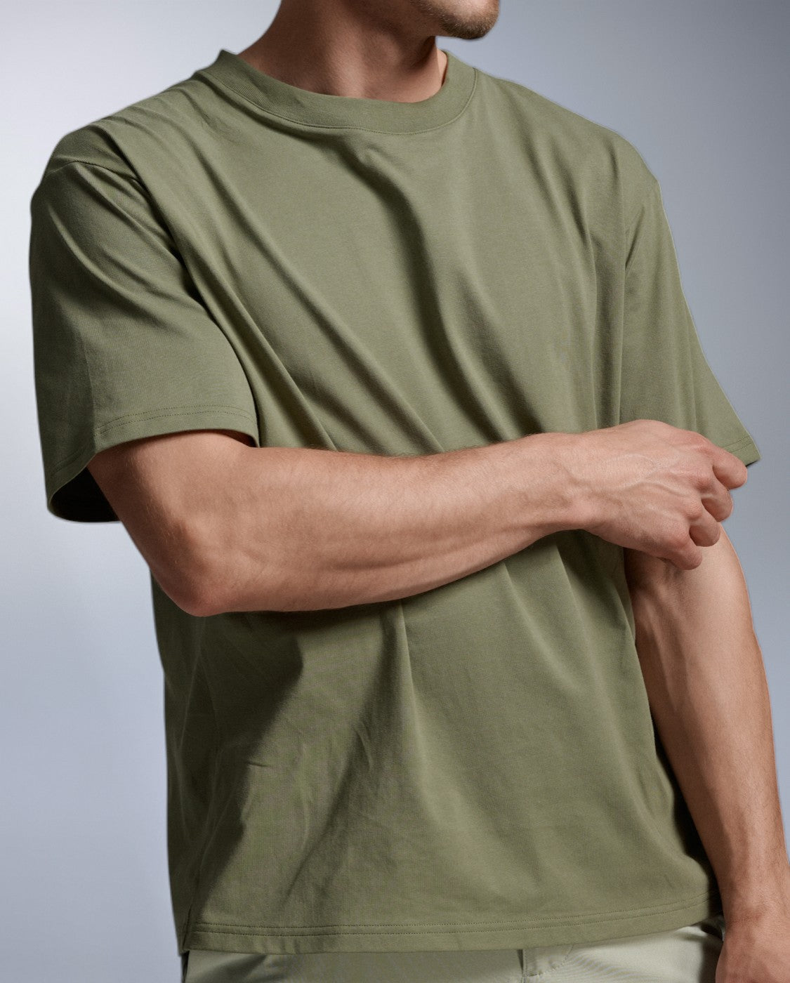 2xu-ez-oversized-organic-cotton-tee-maglietta-oversize-unisex-verde image 4