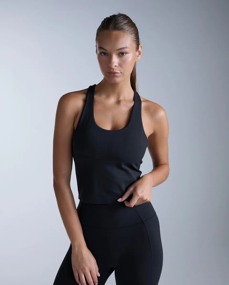 2xu-fluid-racerback-tank-top-donna-nero image 1