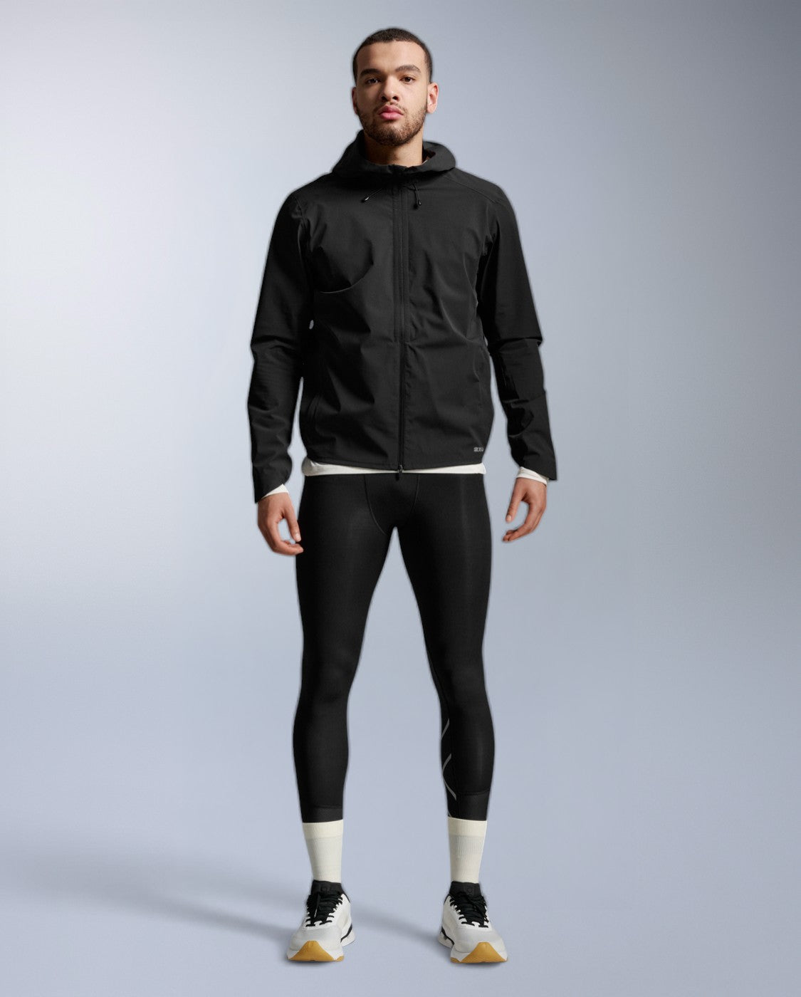 2xu-ignition-shield-soft-shell-jacket-uomo-giacca-running-impermeabile-nera image 6