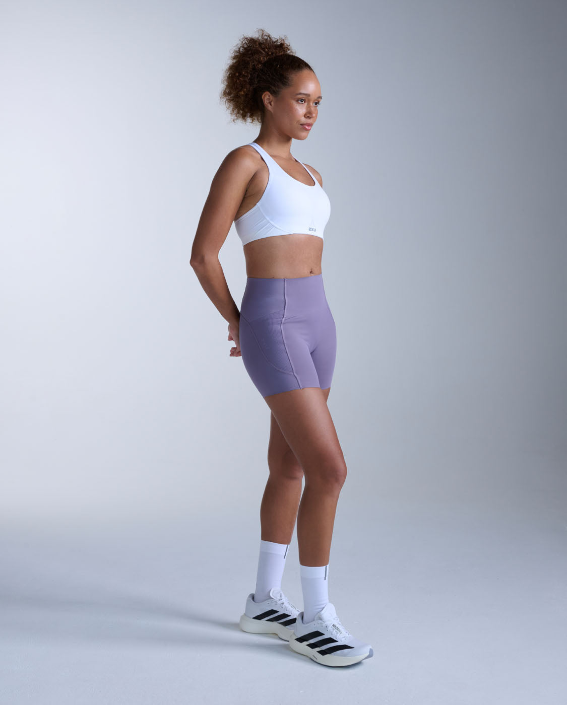 2xu-aero-mesh-hi-rise-compression-shorts-4-pollici-viola image 5