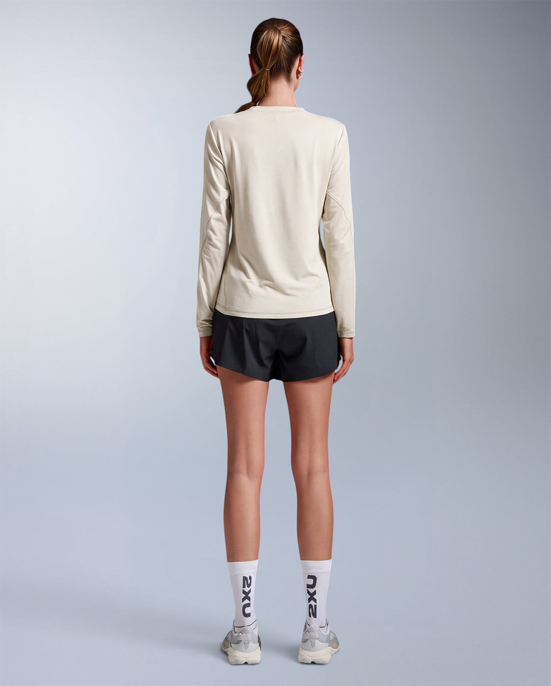2xu-ignition-wool-donna-maglia-termica-manica-lunga-beige image 5