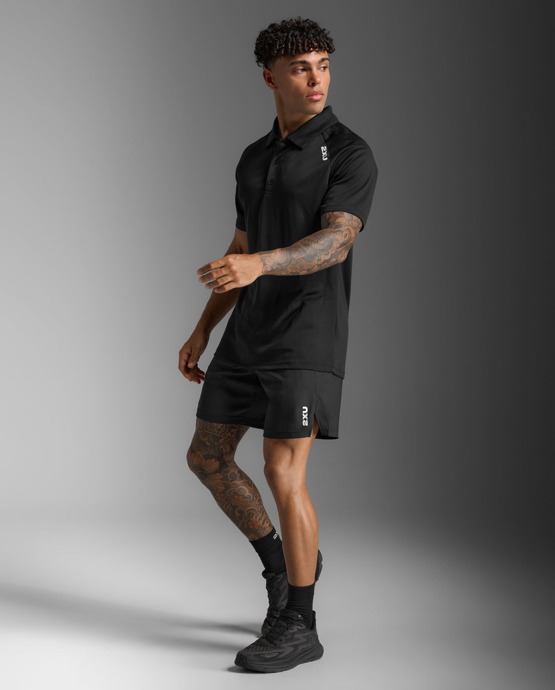 2xu-aspire-polo-uomo-nero image 4