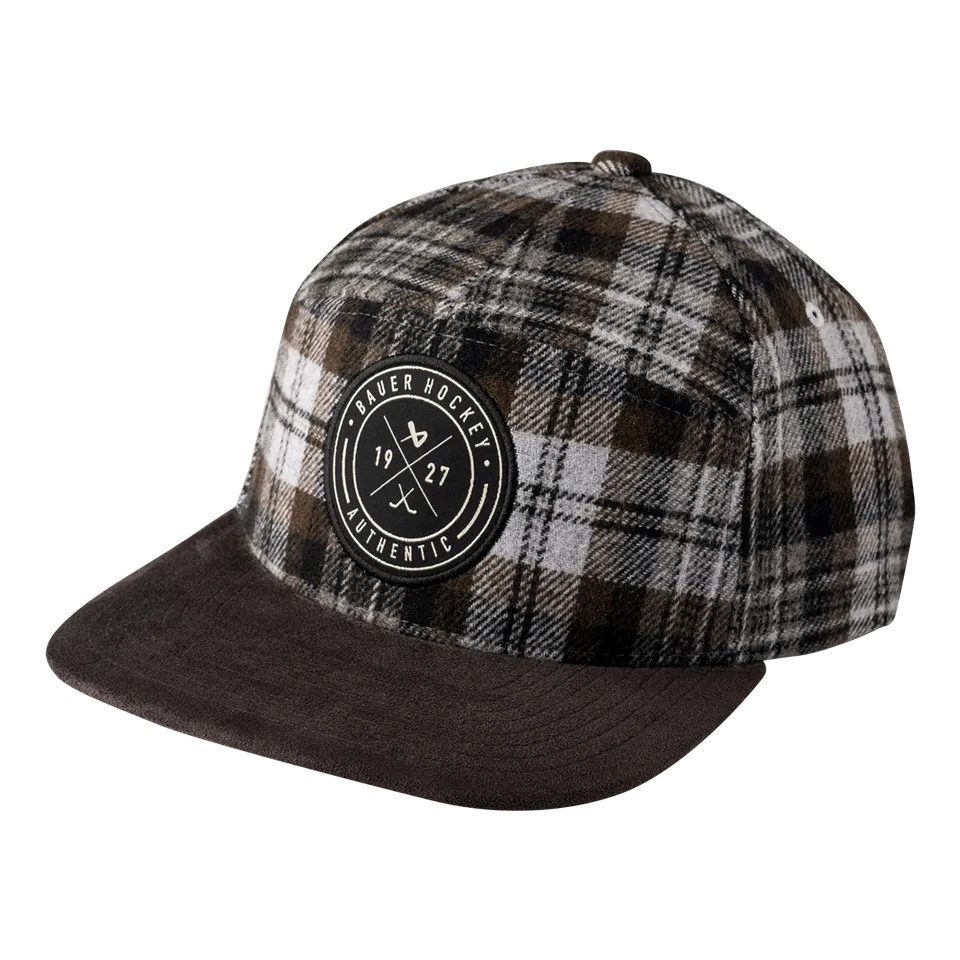 bauer-plaid-snapback-senior-cappellino-hockey-flanella image 1