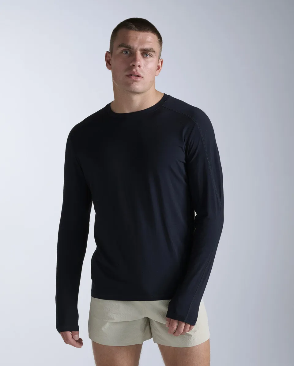 2xu-ignition-wool-long-sleeve-maglia-termica-uomo-nera image 1