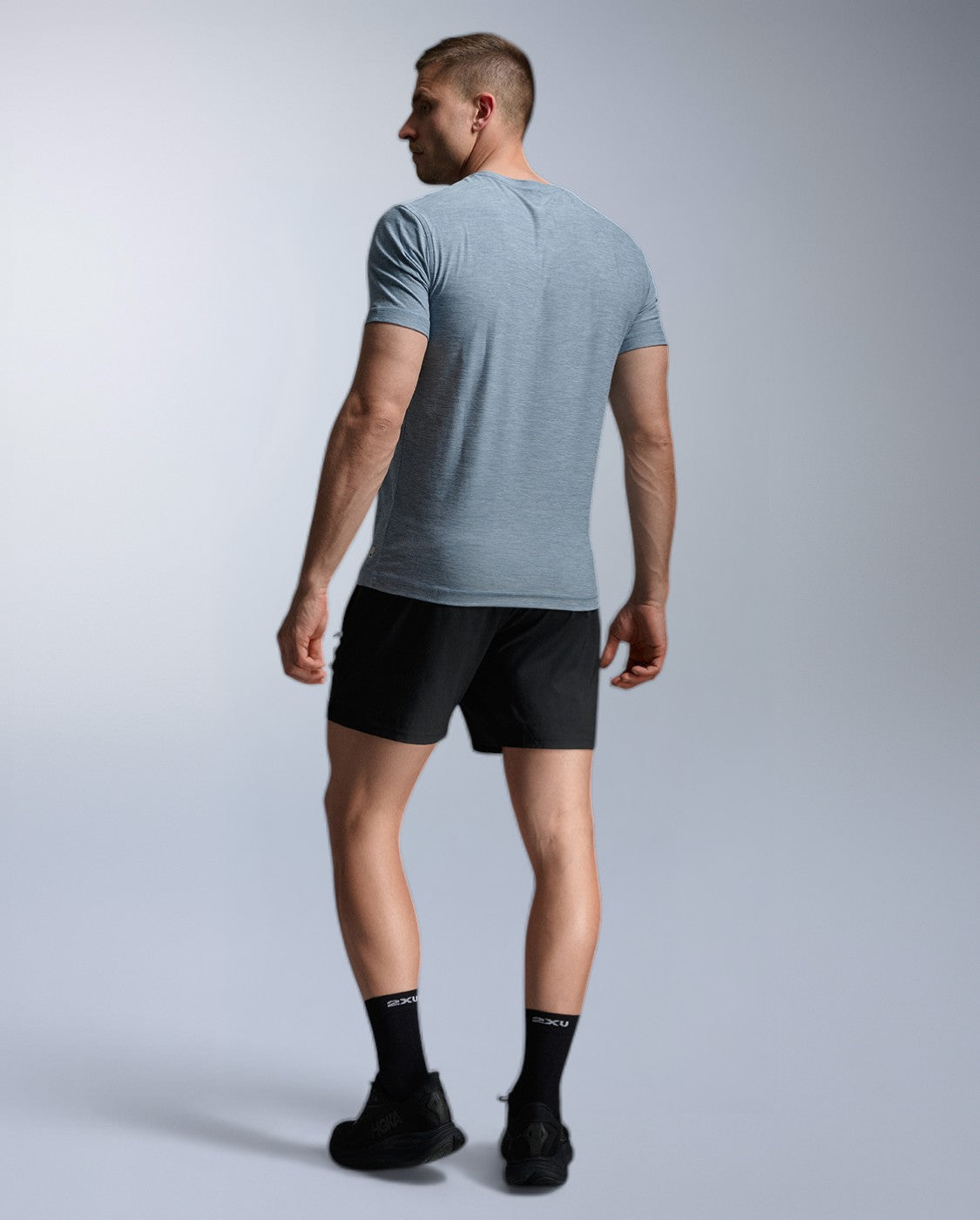 2xu-signature-tee-maglietta-training-uomo-blu-regular image 3