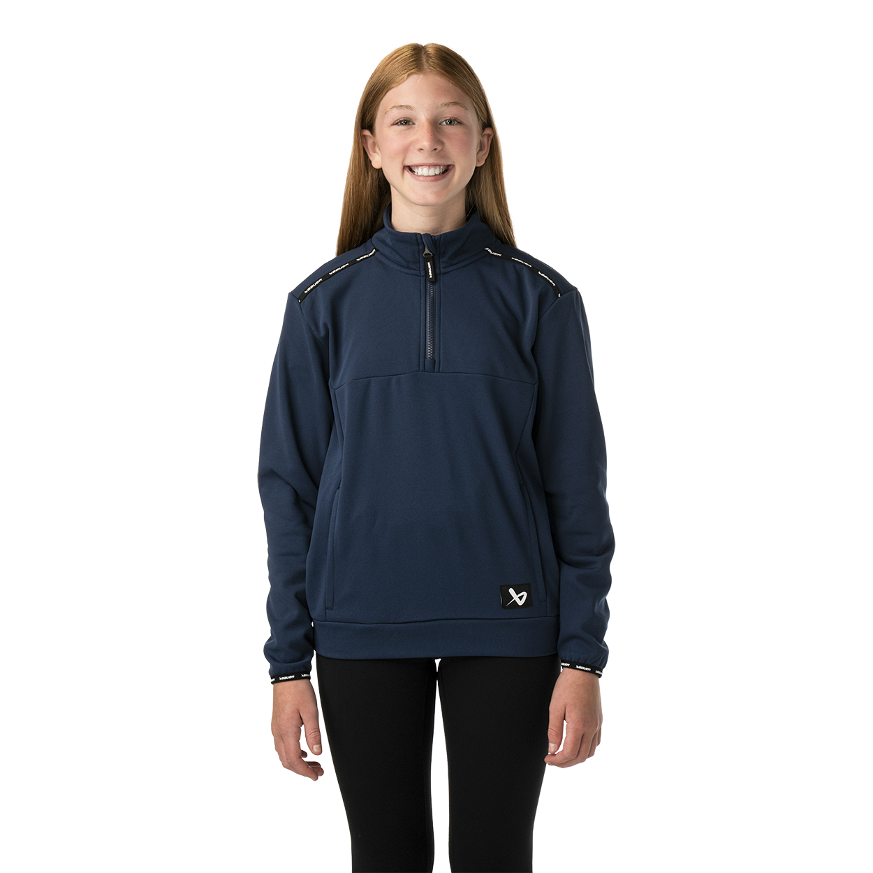 bauer-team-fleece-felpa-1-2-zip-youth image 1
