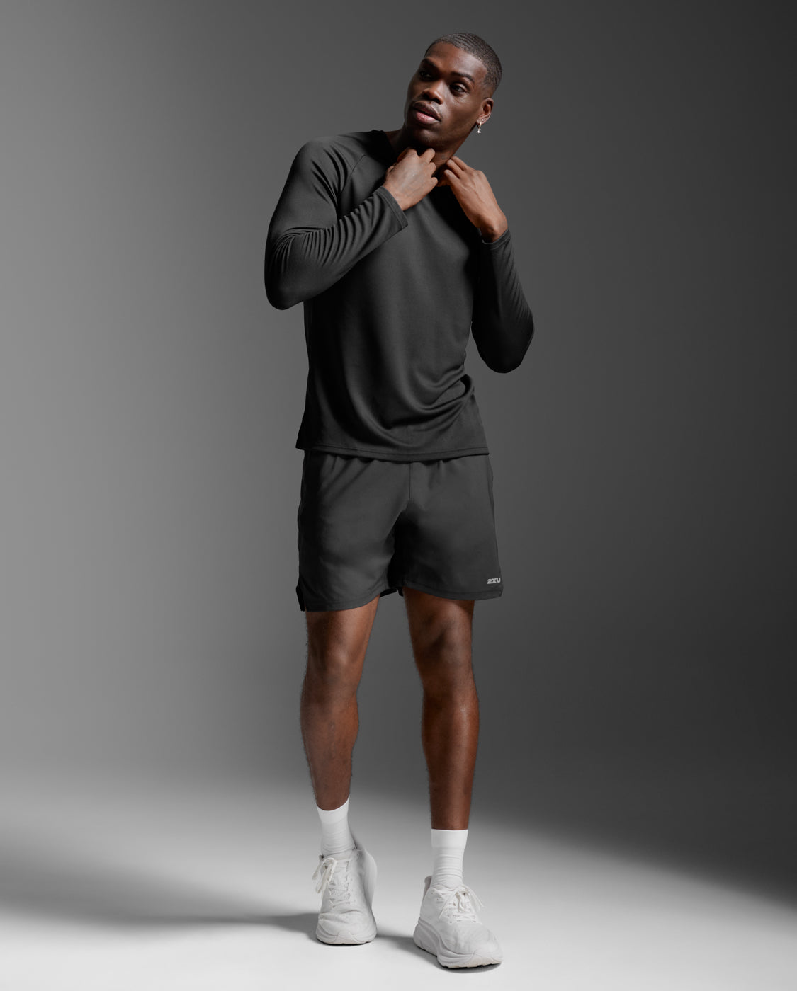 2xu-aero-long-sleeve-maglia-running-nero-2 image 3