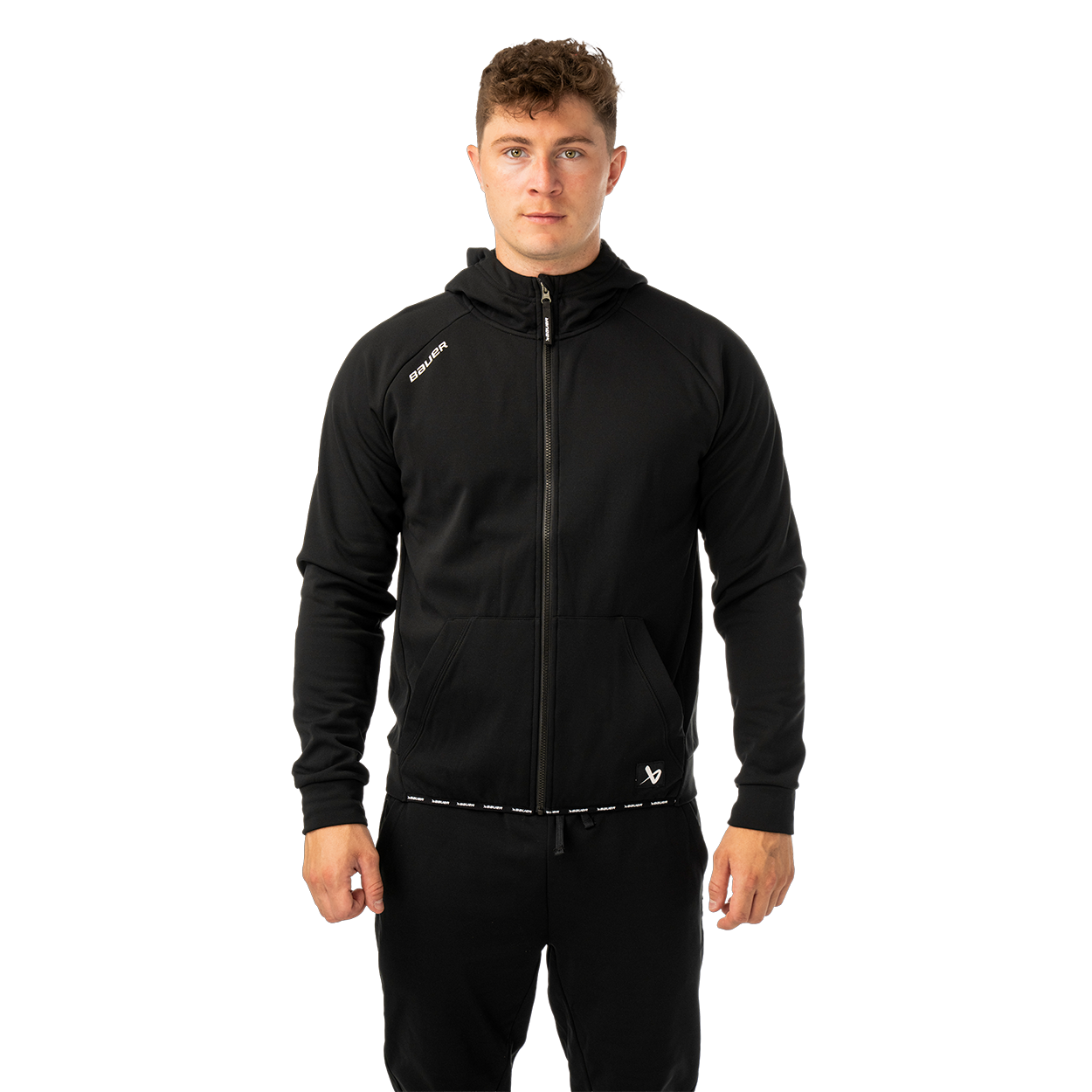 bauer-team-fleece-zip-hoodie-senior-felpa-con-zip image 1