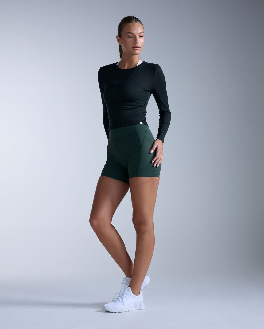 2xu-fluid-modal-ribbed-long-sleeve-donna-nero image 6