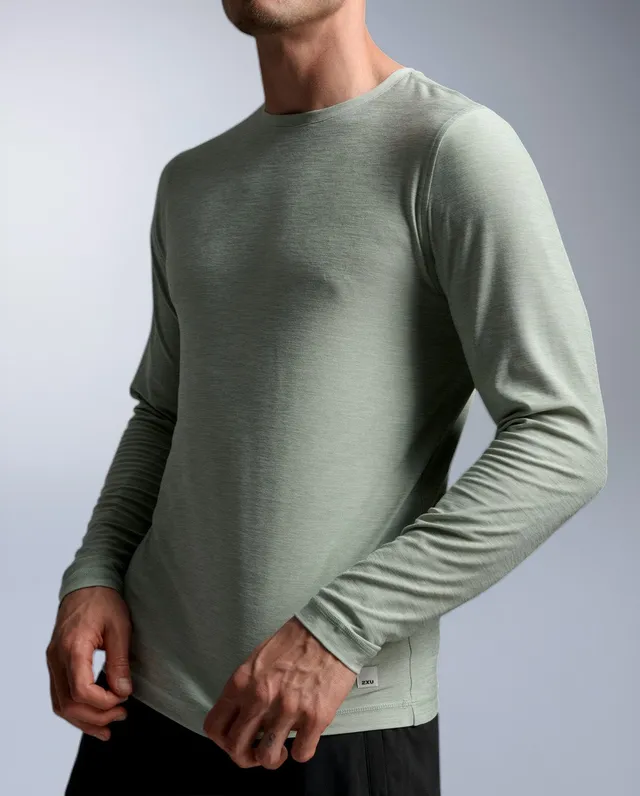 2xu-signature-long-sleeve-maglia-uomo-verde-899787 image 1