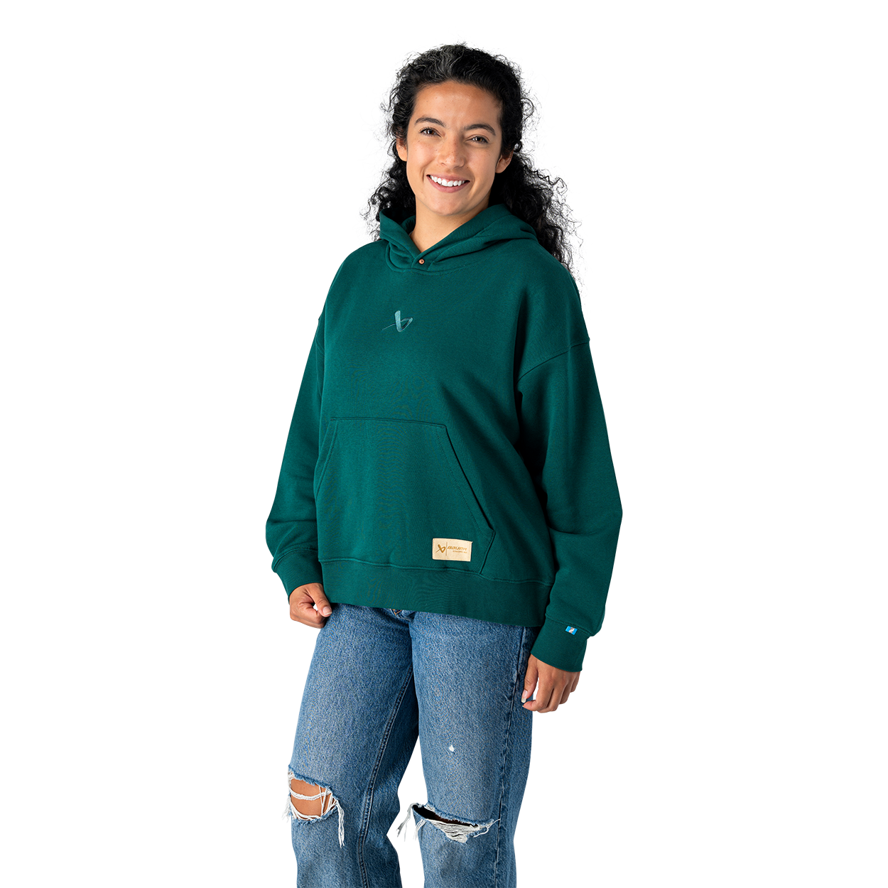 bauer-ultimate-felpa-con-cappuccio-donna-fleece-comfort image 3