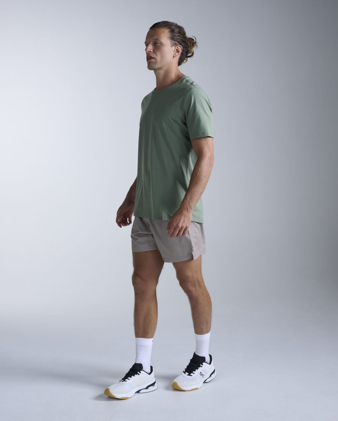 2xu-motion-cotton-flex-tee-t-shirt-training-verde image 7