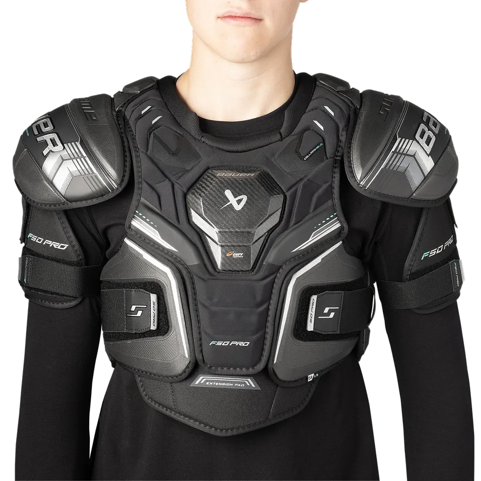 bauer-supreme-f50-pro-junior-spallaccio-hockey-su-ghiaccio image 1