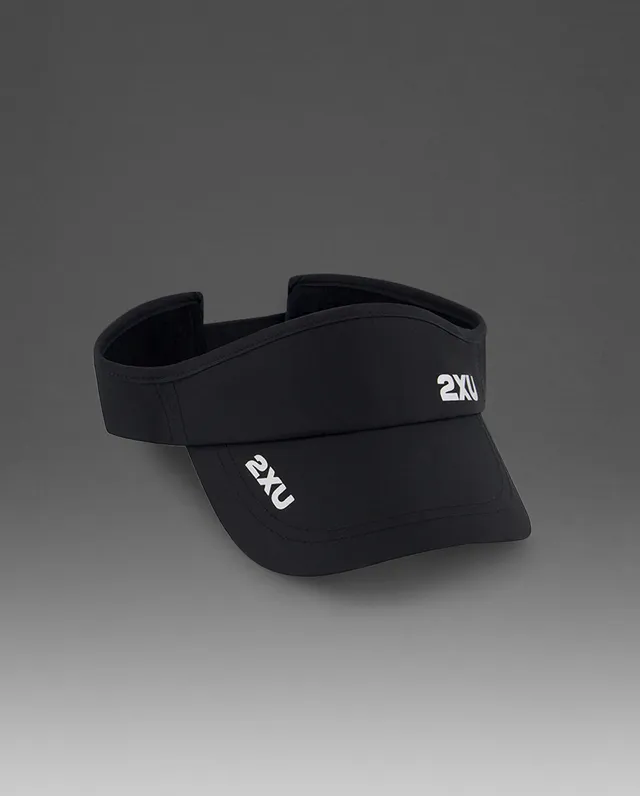 2xu-run-visor-unisex-nero-visiera-running-leggera image 1