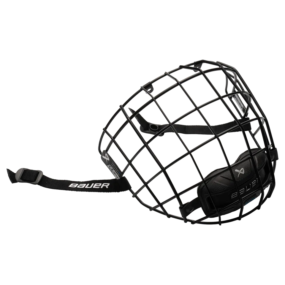 bauer-contour-2-gabbia-casco-hockey-acciaio-inox image 1