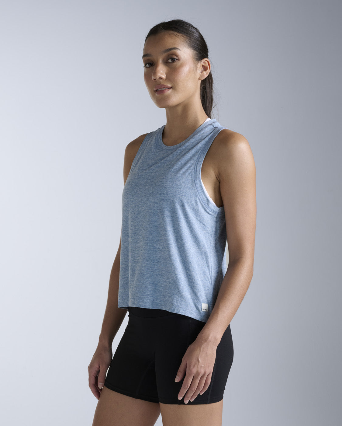 2xu-form-soft-jersey-relaxed-tank-donna-azzurro image 2