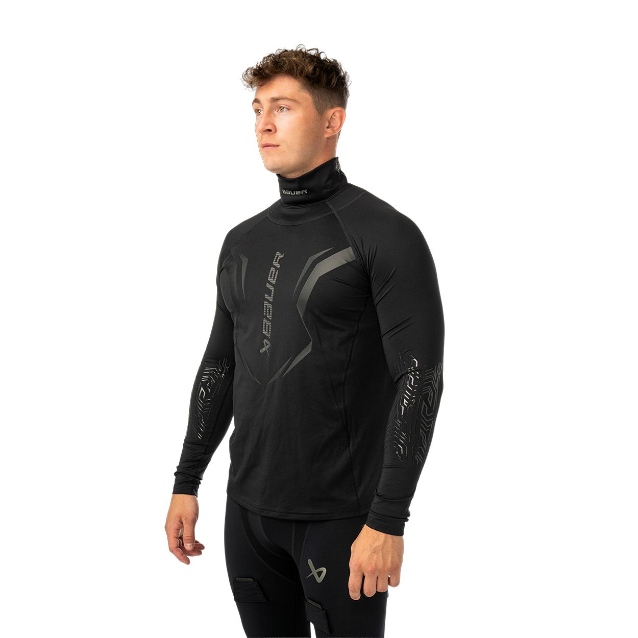 bauer-bodyguard-protective-baselayer-senior-sottostrato-protettivo-con-collo-kev image 4