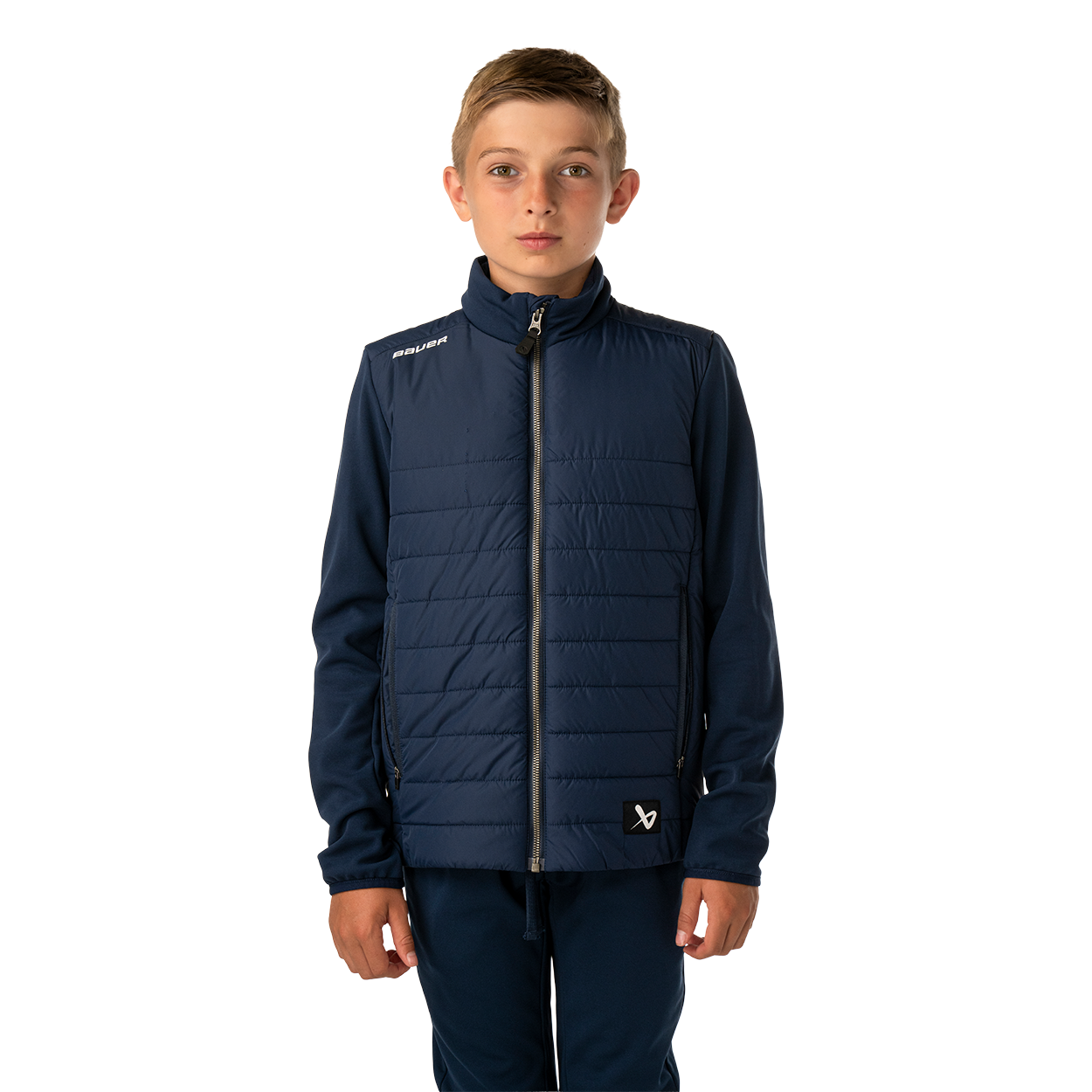bauer-team-hybrid-giacca-youth-giaccone-ibrido-ragazzi image 1