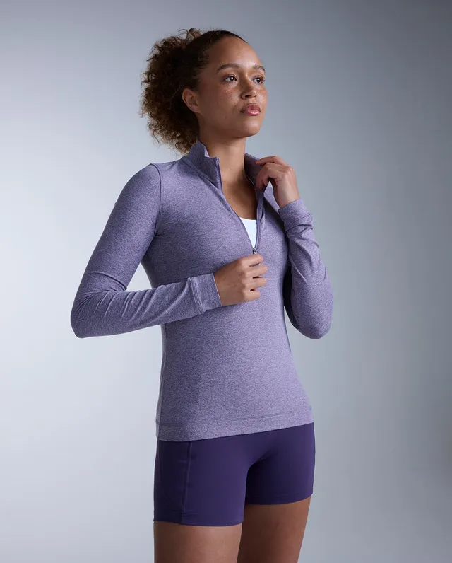 2xu-flex-1-2-zip-long-sleeve-maglia-termica-mezza-zip-viola image 1