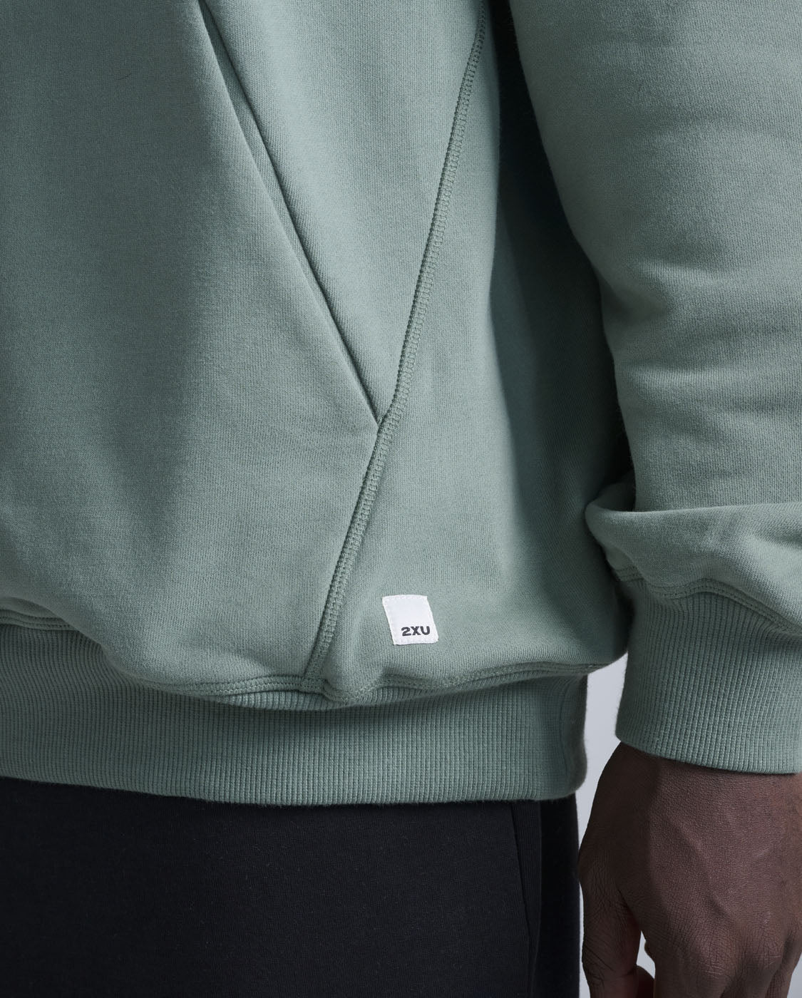 2xu-ez-oversized-felpa-con-cappuccio-in-cotone-organico-unisex-verde image 7
