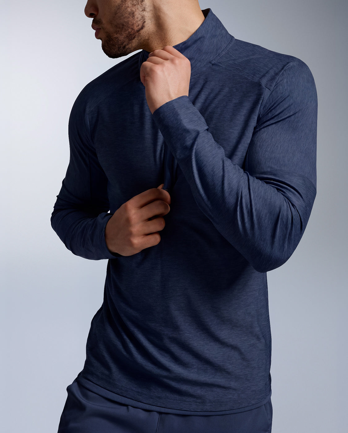 2xu-aero-1-2-zip-maglia-running-uomo-blu-slim image 5