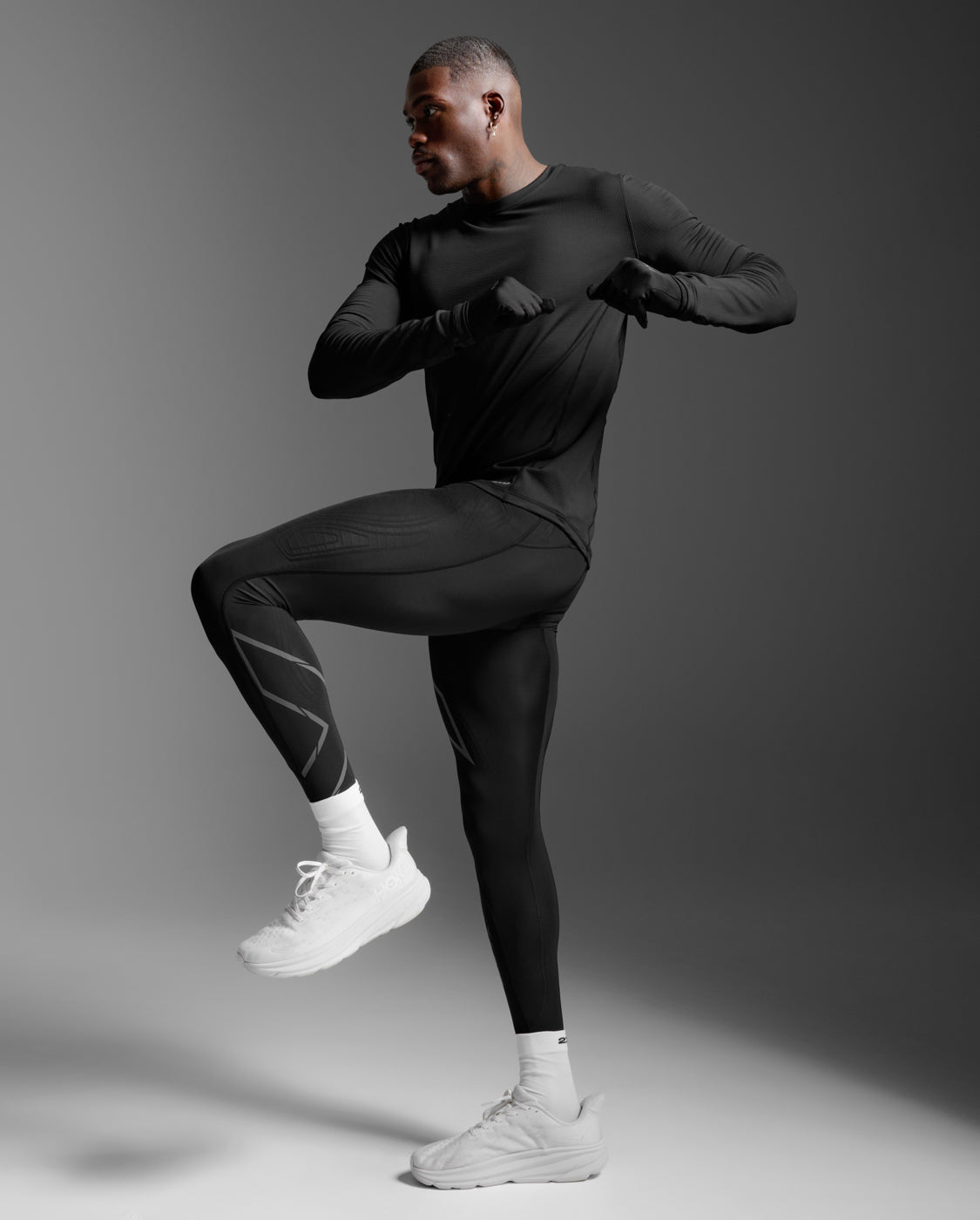 2xu-ignition-grid-base-layer-termico-nero-slim-fit image 4
