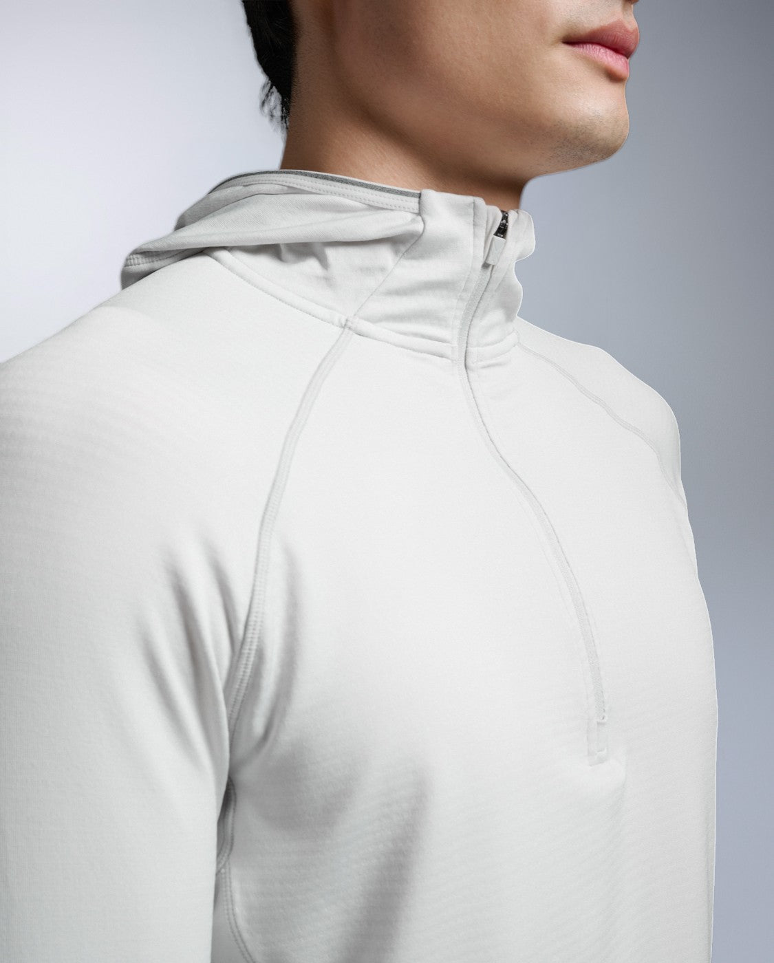 2xu-ignition-grid-1-2-zip-hoodie-uomo-felpa-termica-bianca image 4