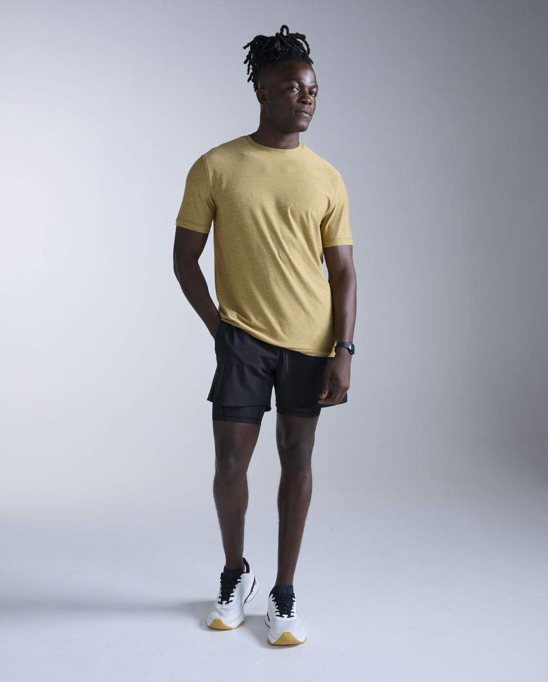 2xu-signature-tee-t-shirt-training-soft-jersey-beige image 7