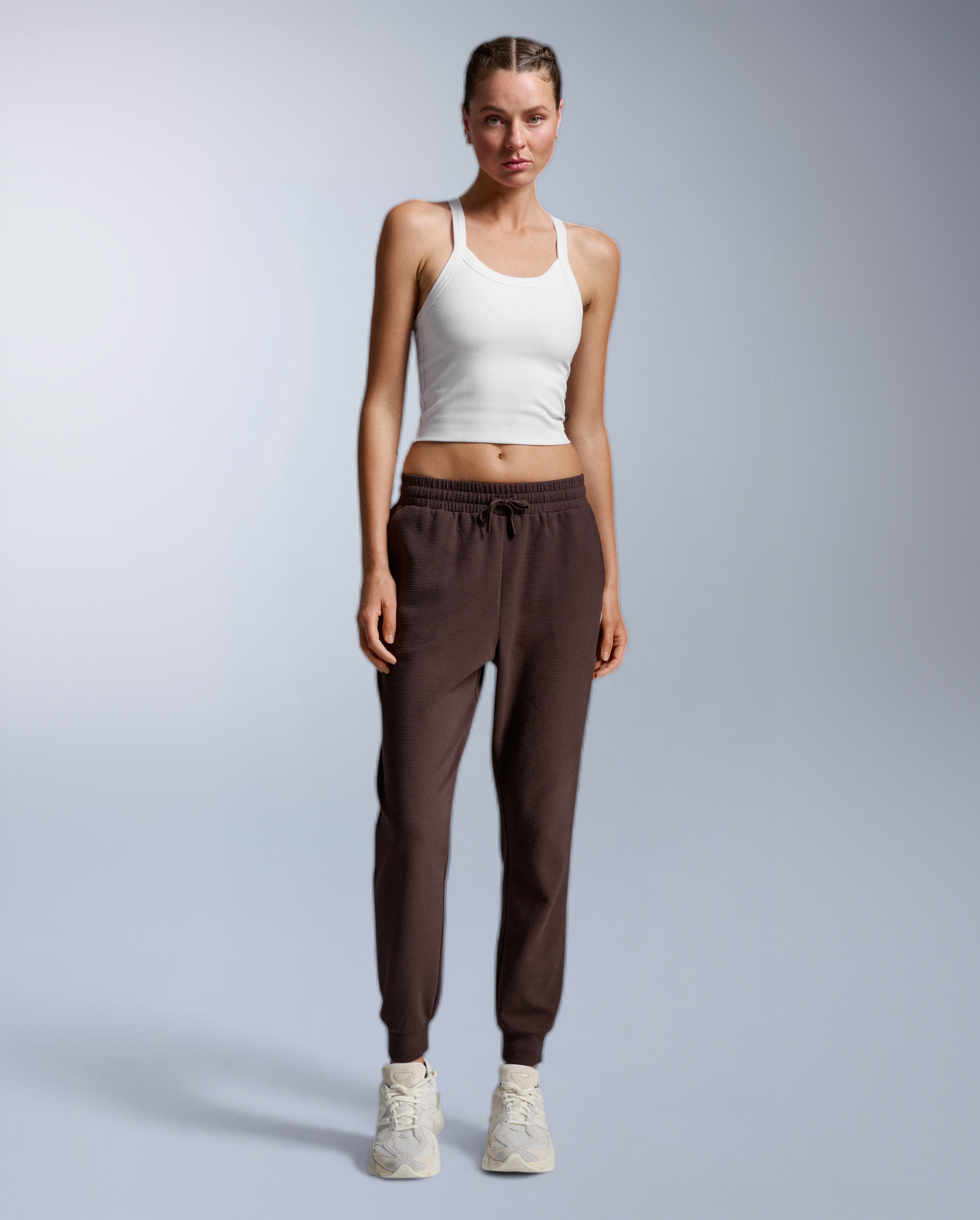 2xu-fluid-tencel-ribbed-crop-singlet-canotta-donna-bianca image 3