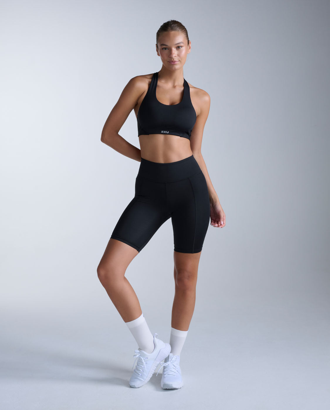 2xu-core-hi-rise-compression-7-inch-shorts-donna-nero image 4