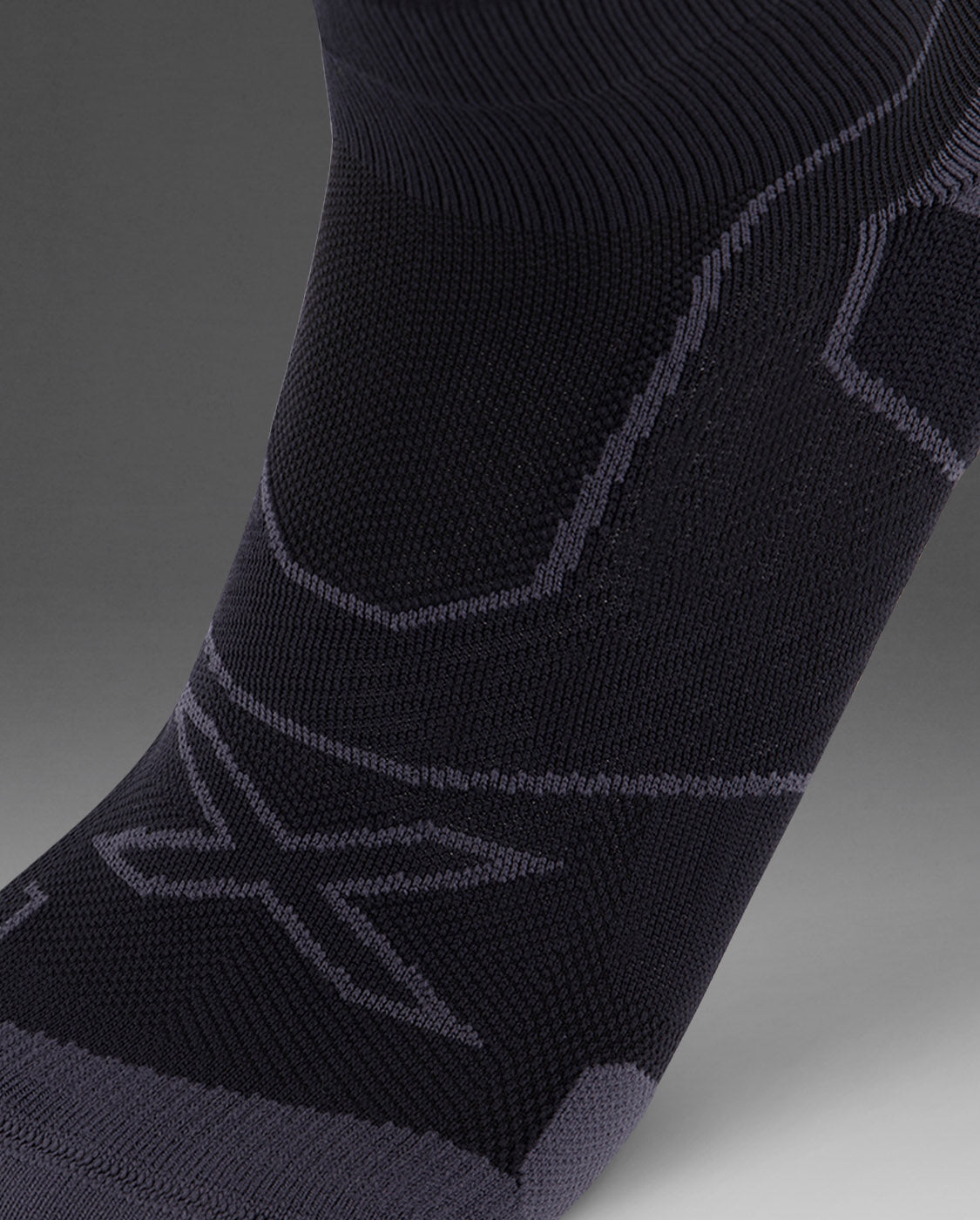 2xu-vectr-cushion-1-4-crew-compression-socks-calzini-running-neri image 2