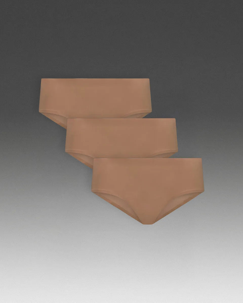 2xu-invisible-hipster-brief-3-pack-donna-beige image 1