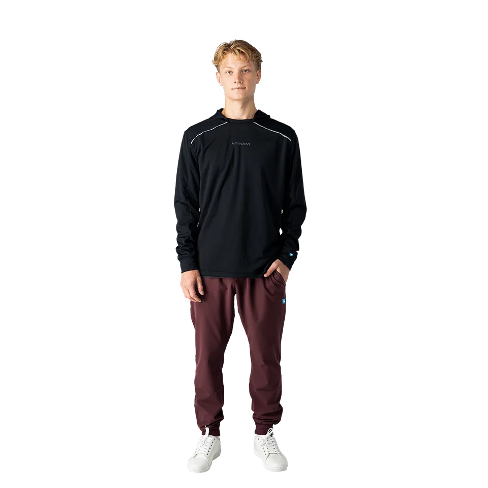 bauer-train-hoodie-felpa-con-cappuccio-senior image 1