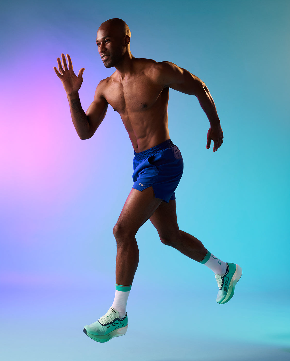 2xu-aero-5-inch-shorts-da-running-uomo-blu image 5