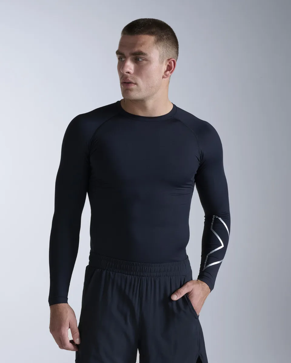 2xu-core-compression-maglia-manica-lunga-nera-2 image 1
