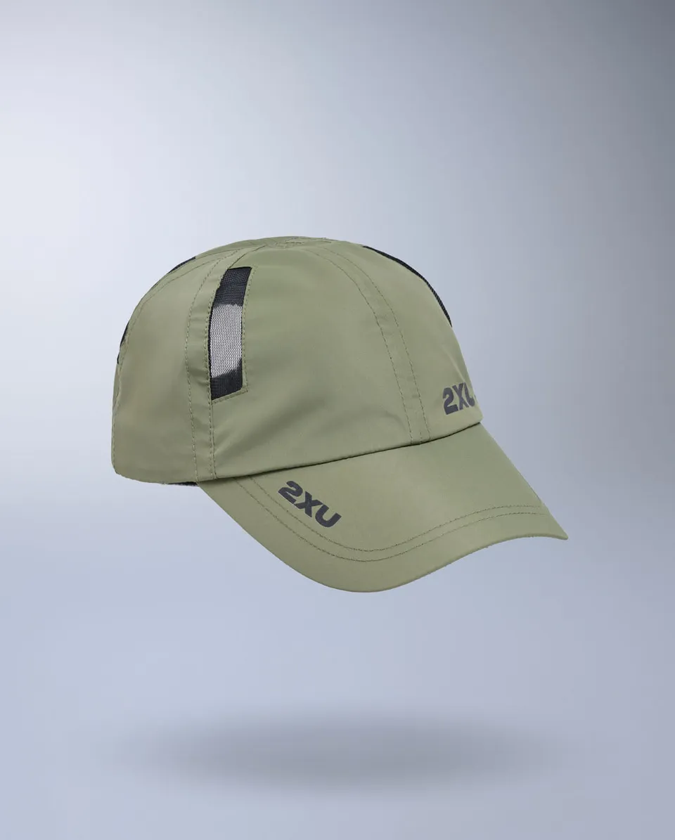 2xu-run-cap-cappellino-running-unisex-verde image 1