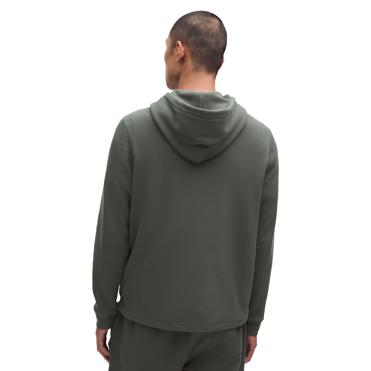 bauer-x-lululemon-felpa-cappuccio-waffle-knit-uomo-slim-fit image 5