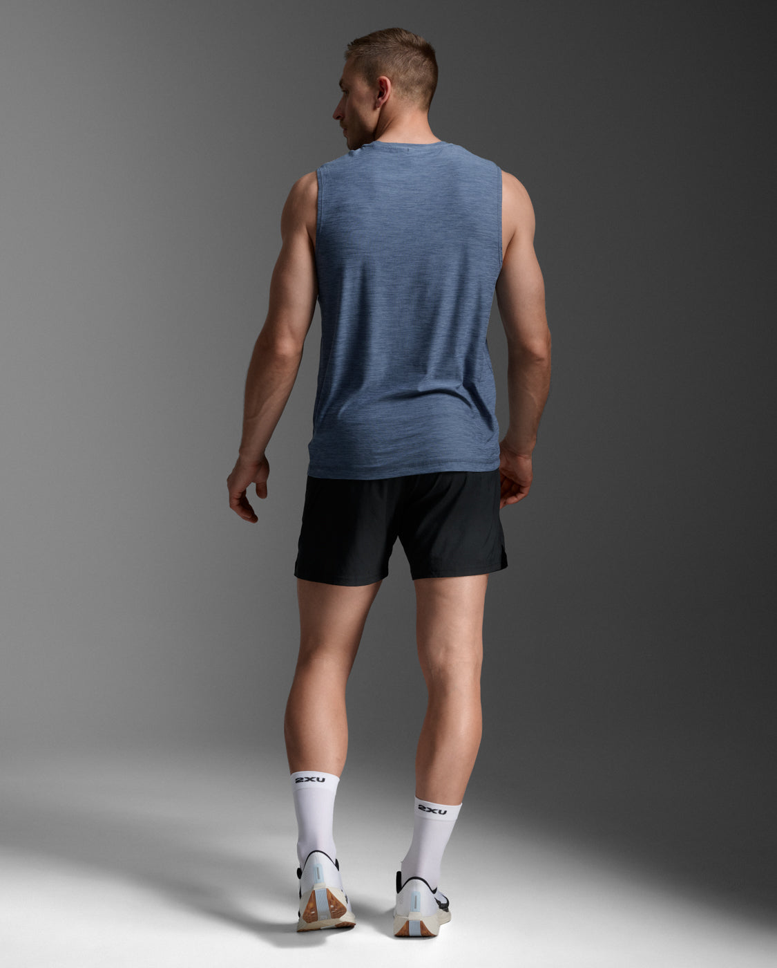 2xu-signature-tank-uomo-canotta-soft-jersey-blu image 3