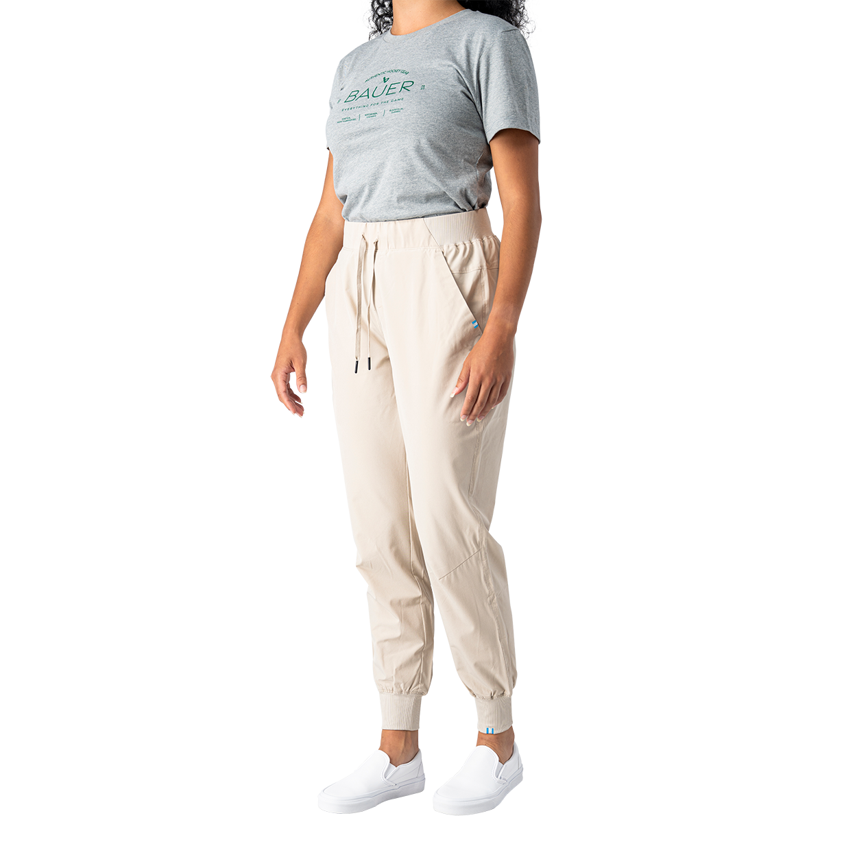 bauer-train-jogger-pantaloni-donna-in-pile-nero image 4