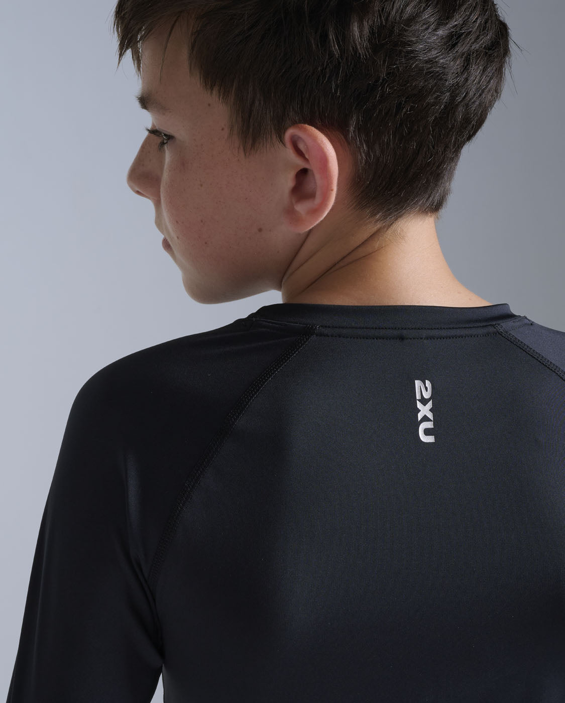 2xu-core-youth-compression-maglia-manica-lunga-bambini-nero image 3