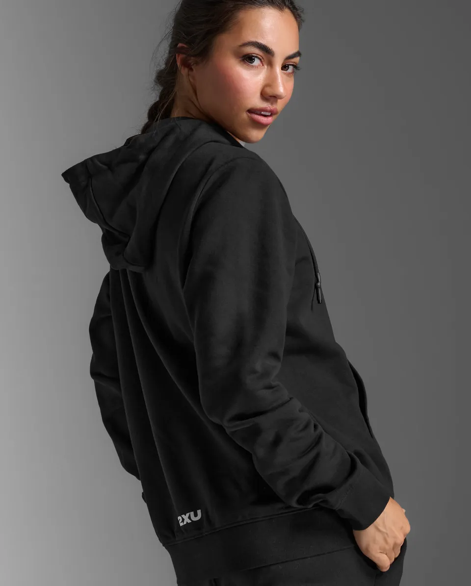 2xu-aspire-full-zip-hoodie-felpa-donna-nero image 1