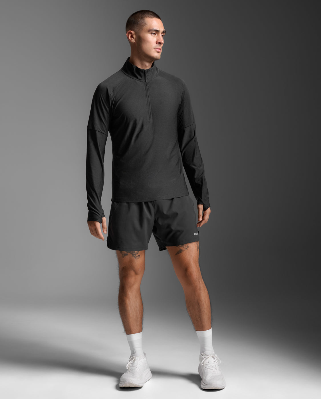 2xu-aero-1-2-zip-maglia-running-mezza-zip-nera image 3