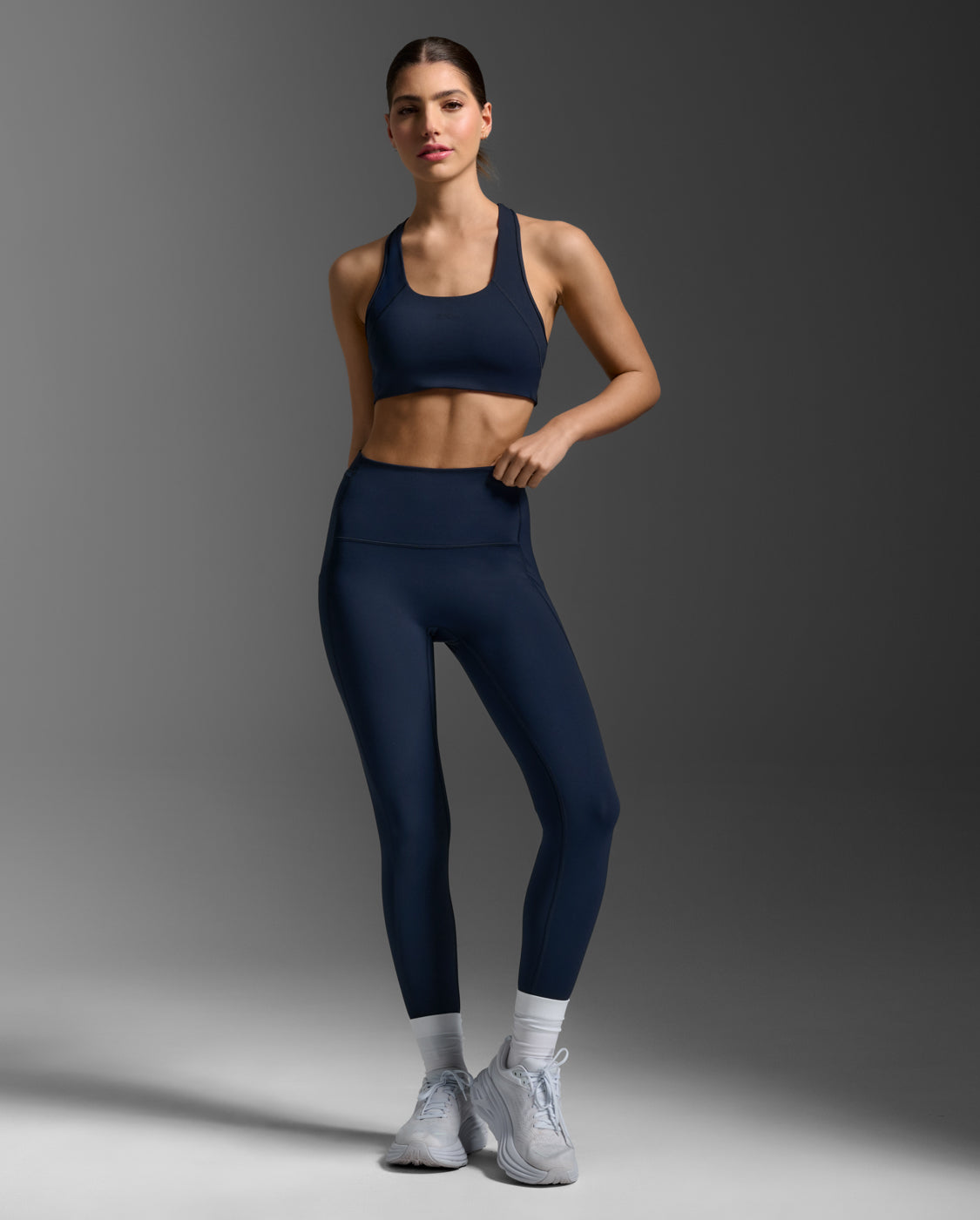2xu-form-stash-hi-rise-compression-tights-con-tasche-donna-navy image 3