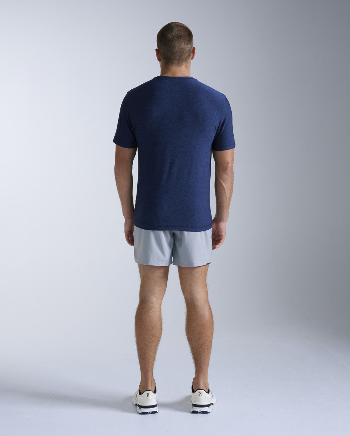 2xu-signature-tee-uomo-blu-maglia-training-regular-cotone-tecnico image 4