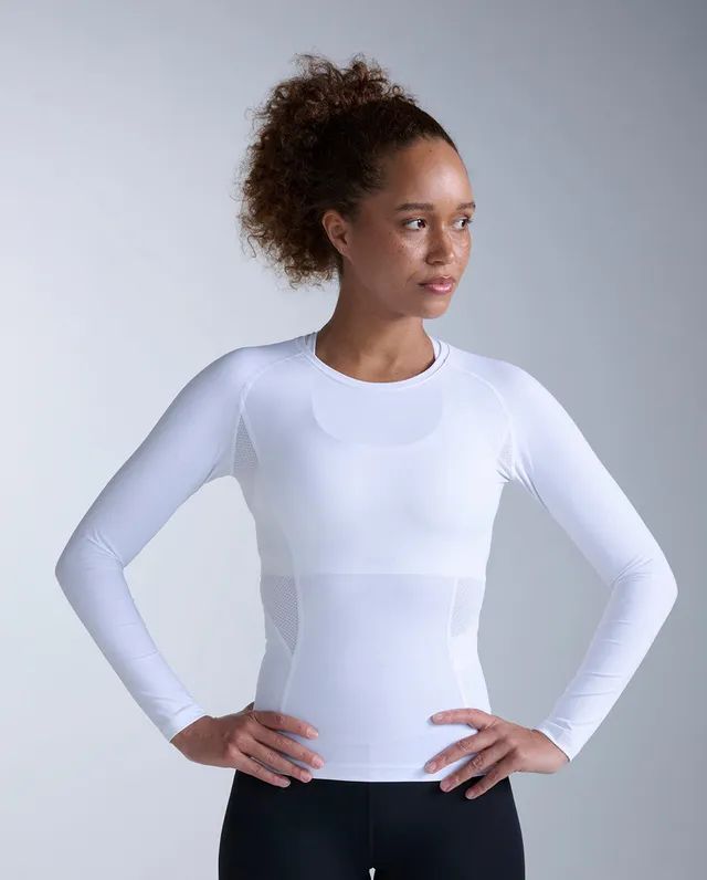 2xu-core-compression-long-sleeve-bianco-maglia-compressione-termica image 1