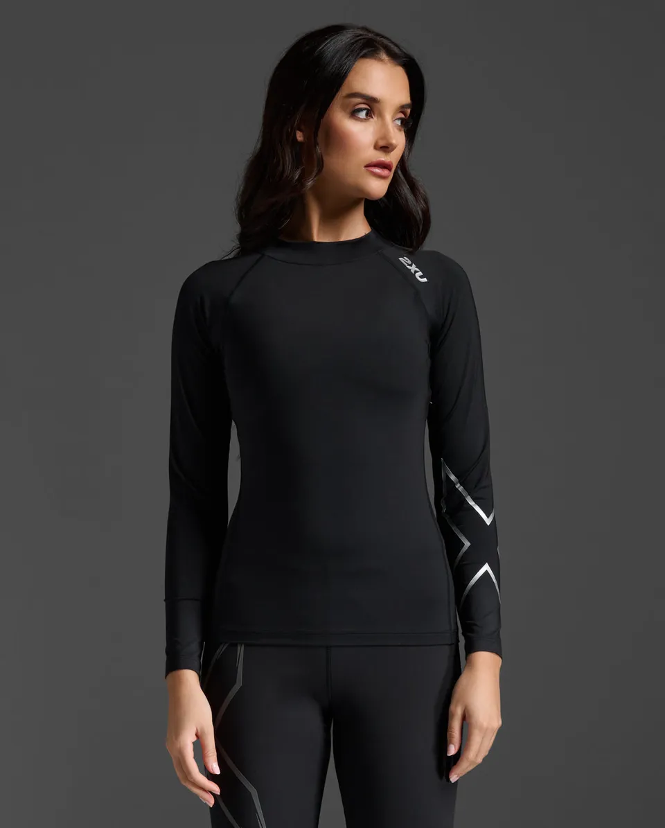 2xu-ignition-compression-long-sleeve-nero image 1