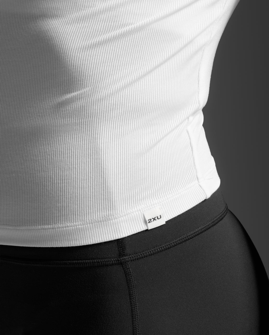 2xu-fluid-modal-ribbed-crop-tee-donna-fitted-maglia-crop image 8