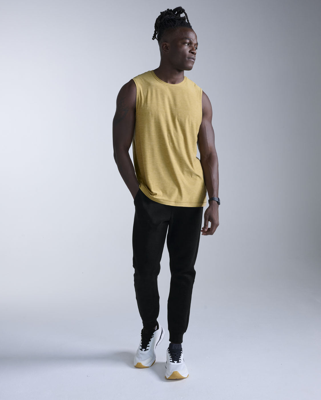 2xu-signature-tank-canotta-training-jersey-beige image 5